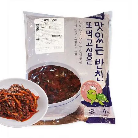 엘케이식품 고들빼기무침 4kg 업소용반찬 무침나물