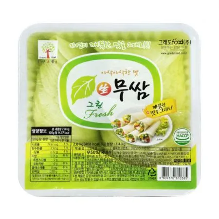 그래도푸드 무쌈 2.8kg 와사비 무절임 쌈무