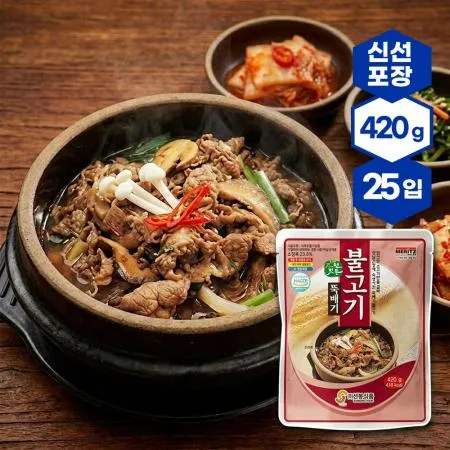 선봉 자연깃든 뚝배기 소불고기 1박스 420gx25