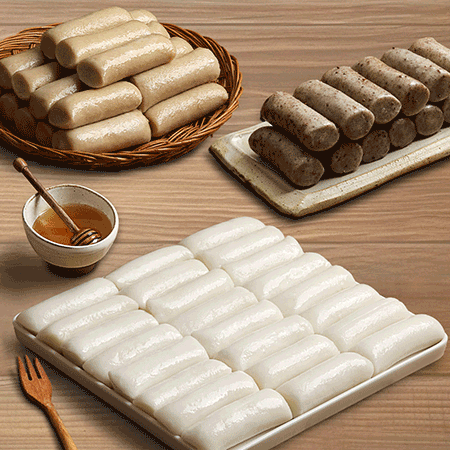 [리타방앗간]구워먹는 멥쌀 통가래떡 (500g *6봉) 총3kg (개별포장) 이미지