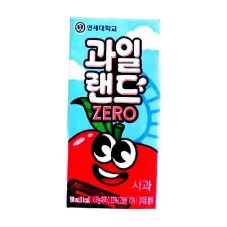연세유업 과일랜드 제로 190ml 사과맛 24개