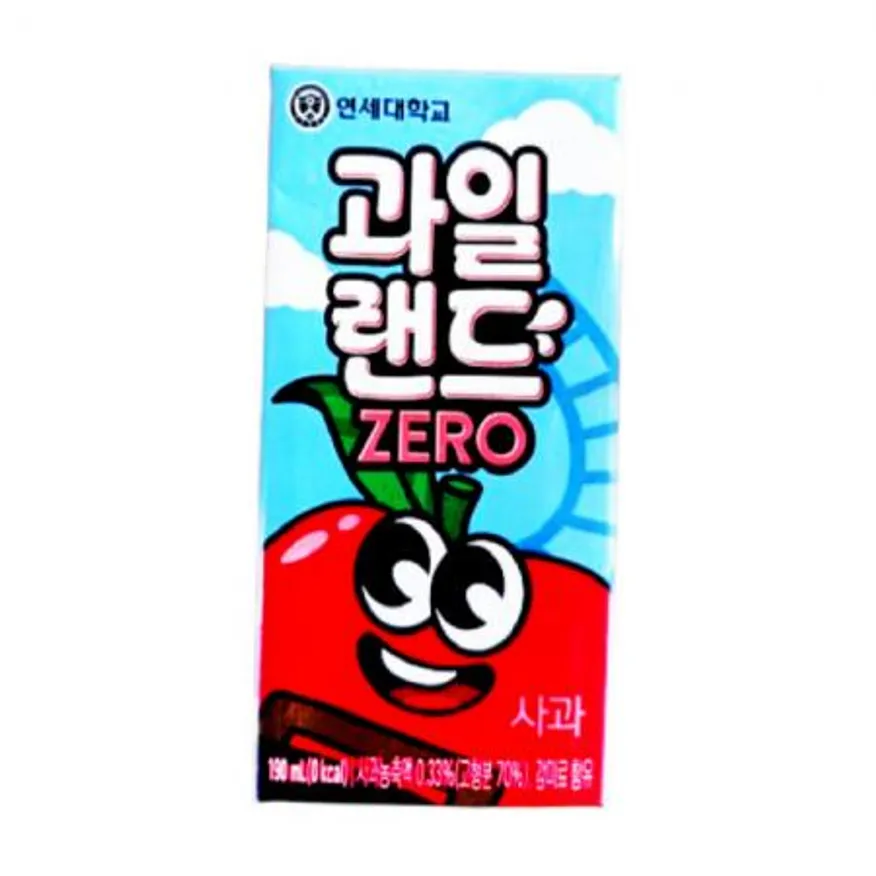 연세유업 과일랜드 제로 190ml 사과맛 96개 이미지