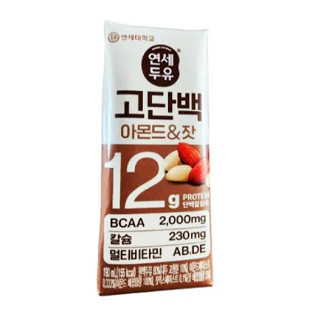 연세 고단백 아몬드잣 두유 190ml 48팩