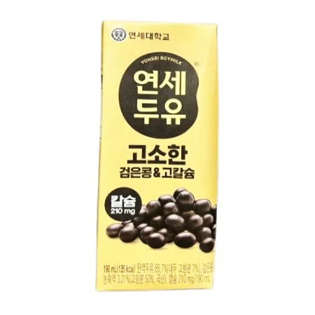 연세 검은콩 고칼슘 두유 190ml 72팩