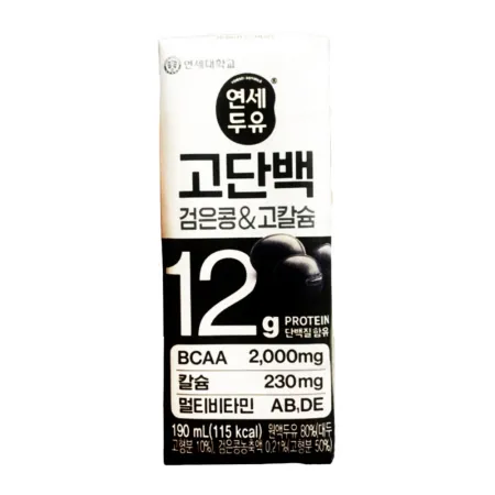 연세 고단백 검은콩 고칼슘 두유 190ml 32팩 이미지