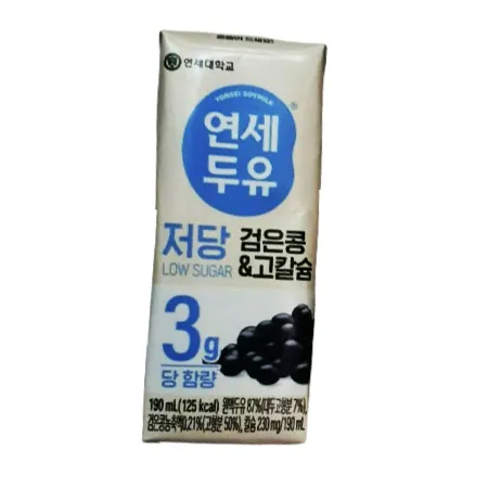 연세 저당 검은콩 고칼슘 190ml 96팩 이미지