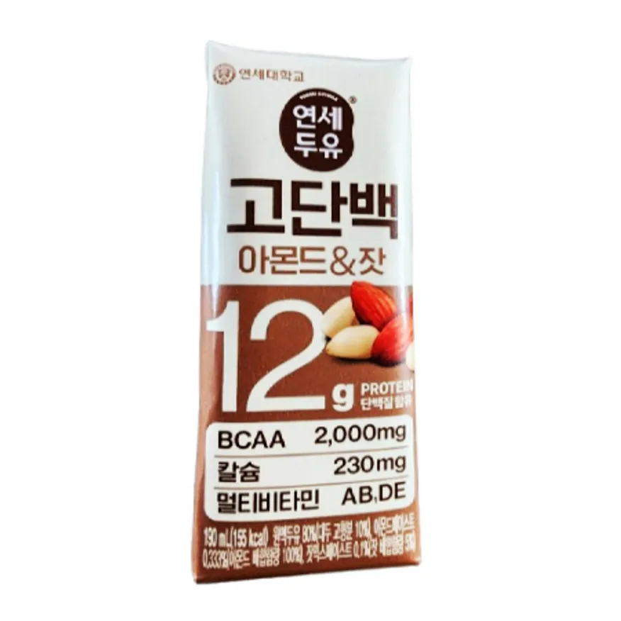 연세 고단백 아몬드잣 두유 190ml 64팩 이미지