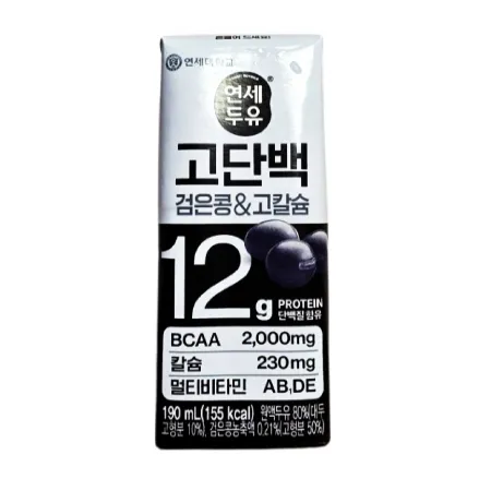 연세 고단백 검은콩 고칼슘 두유 190ml 32팩