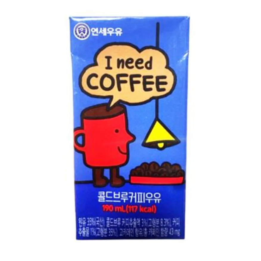 연세유업 콜드브루 커피우유 190ml 48개 이미지