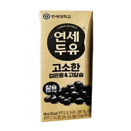 연세 검은콩 고칼슘 두유 190ml 72팩 이미지