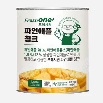 프레시원 파인애플캔청크*3.062g