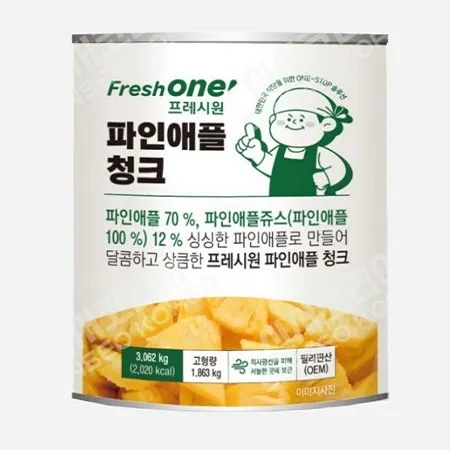프레시원 파인애플캔청크*3.062g