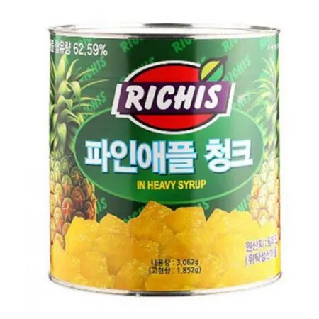 리치스 파인애플 청크3kg 이미지
