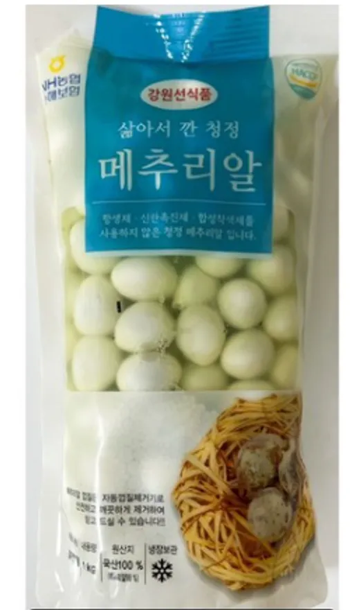 강원선식품 깐메추리알 1kg 이미지