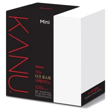 카누 원두커피(미니/다크로스트/아메리카노/0.9g*100T) 90g