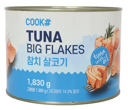 쿡샵 살코기 참치캔 1.83kg