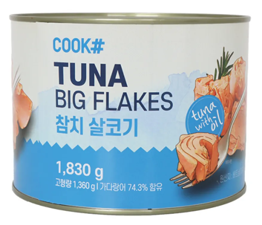 쿡샵 살코기 참치캔 1.83kg 이미지
