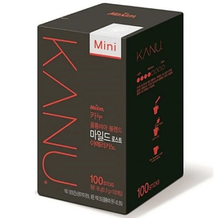 카누 원두커피(미니/마일드로스트/아메리카노/0.9g*100T) 90g 이미지