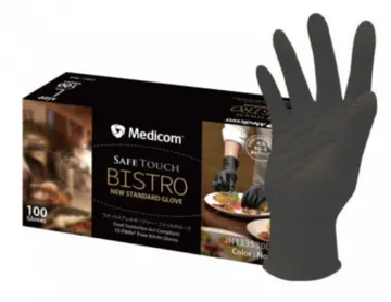 메디컴 비스트로 니트릴장갑(블랙/대형) 100매