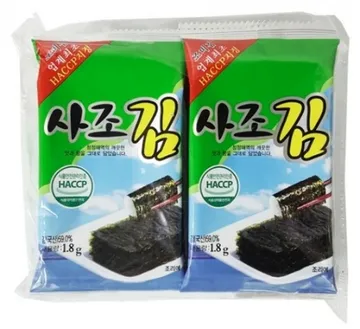 사조 도시락김(8절/6매/1.8g*10봉) 18g
