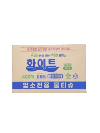 유한 화이트 물티슈(평판형) 400매