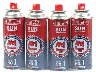썬 부탄가스(220mL*4입) 880mL