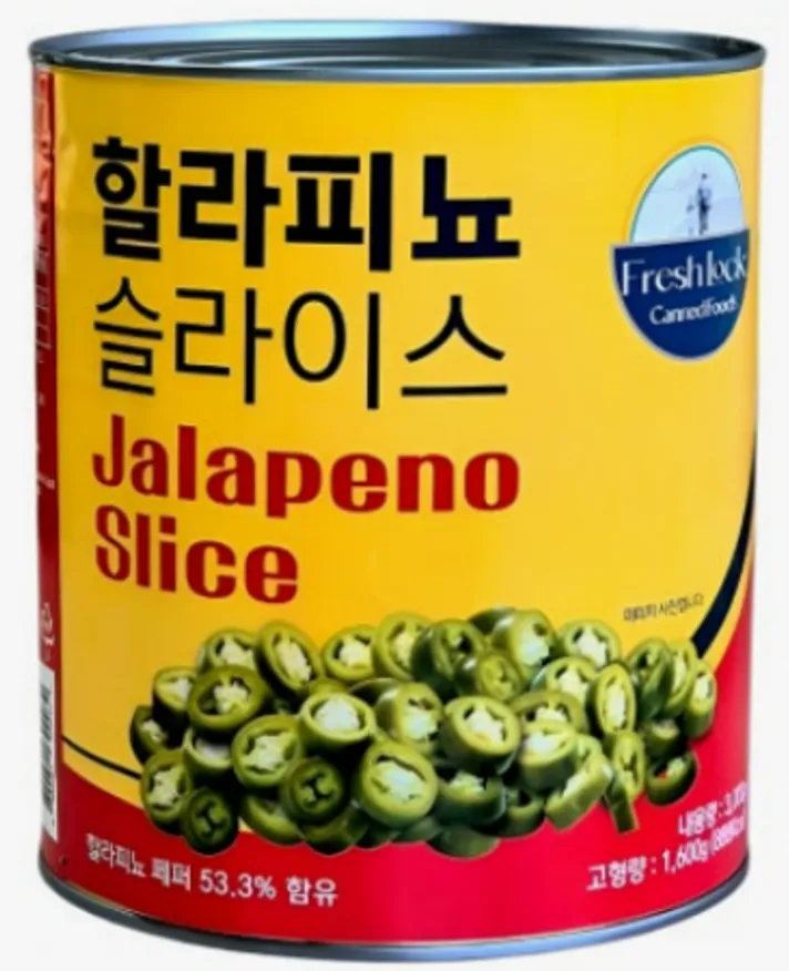 후레쉬락 할라피뇨(슬라이스) 3kg 이미지