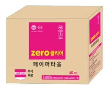 제로클리어 페이퍼타올(90매*40밴드) 3600매