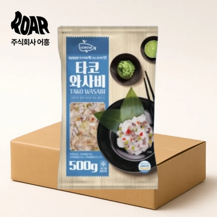 타코와사비 1box (500g x 18봉) 군함 초밥 스시 마끼 이미지