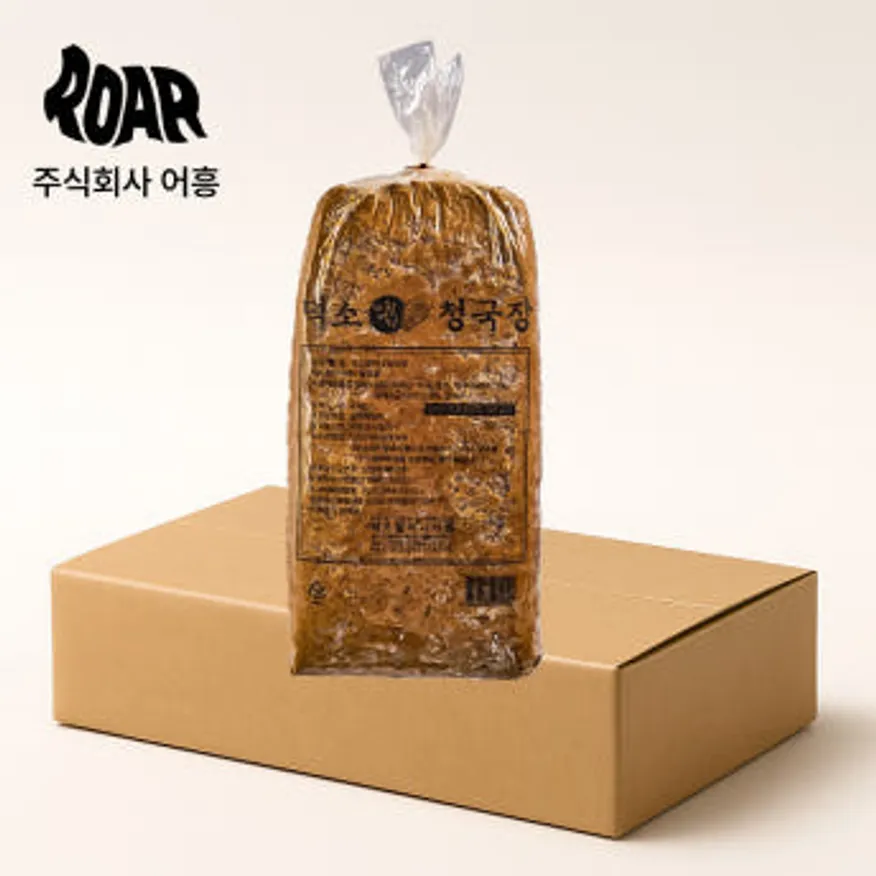 어흥 덕소 청국장 1box (4kg x 4개) 냄새 안나는 청국장 이미지