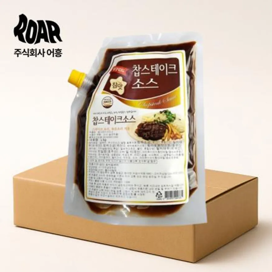 참맛 찹스테이크 소스 1box (1kg x 10개) 이미지