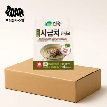 신송 시원한 시금치 된장국 1box [(10gx5개입) x 30개]