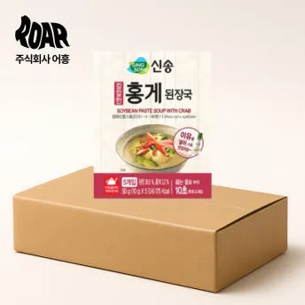 신송 칼칼한 홍게 된장국 1box [(10gx5개입) x 30개]