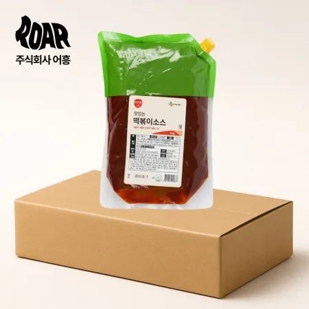 이츠웰 맛있는 떡볶이 소스 1box (2kg x 5개)