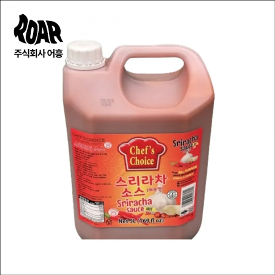 YJ쉐프스초이스 스리라차 칠리소스 (5L) 매운소스 업소용 대용량 이미지