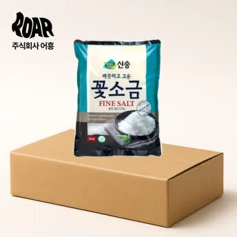 신송 꽃소금 1box (3kg x 6개)