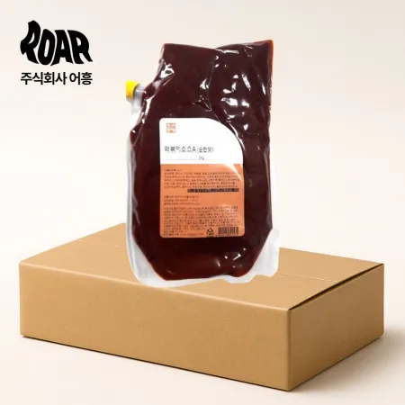 소스공방 떡볶이 소스 순한맛 1box (2kg x 6개)