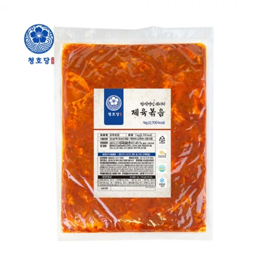 청호당 국내산 돼지고기 제육볶음 고추장맛, 1kg, 1개 이미지