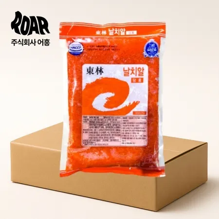 동림수산 날치알 담홍 레드 1box (800g x 20팩) 알밥 군함 마끼 초밥 대용량
