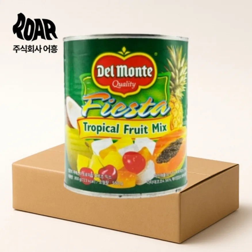 델몬트 후루츠 칵테일 1box (850g x 12통) 과일 빙수 토핑 통조림 대용량 이미지