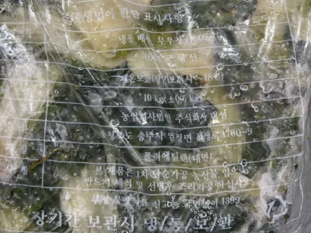 냉동 배추우거지 10kg 생지 이미지