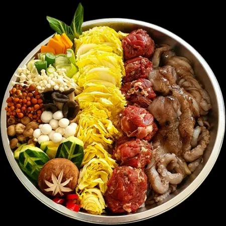 일회용 알루미늄 전골냄비 중 1봉(2개입)  이미지