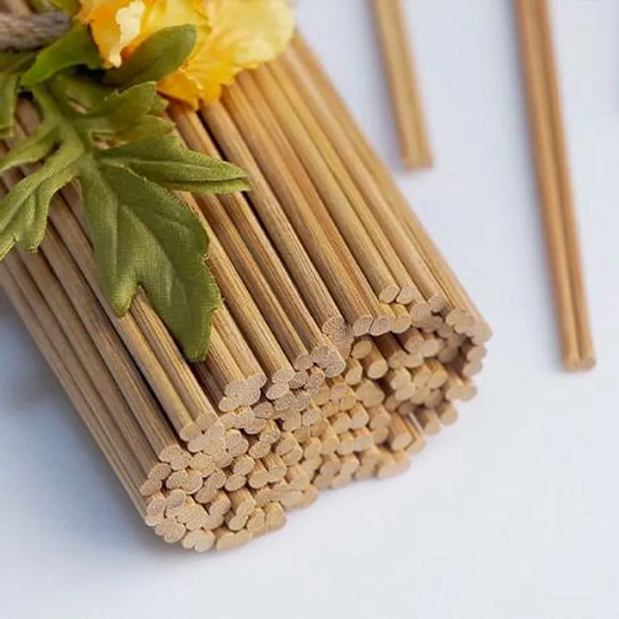 탄화 대나무 젓가락 24cm 무포장 벌크 2500개 이미지