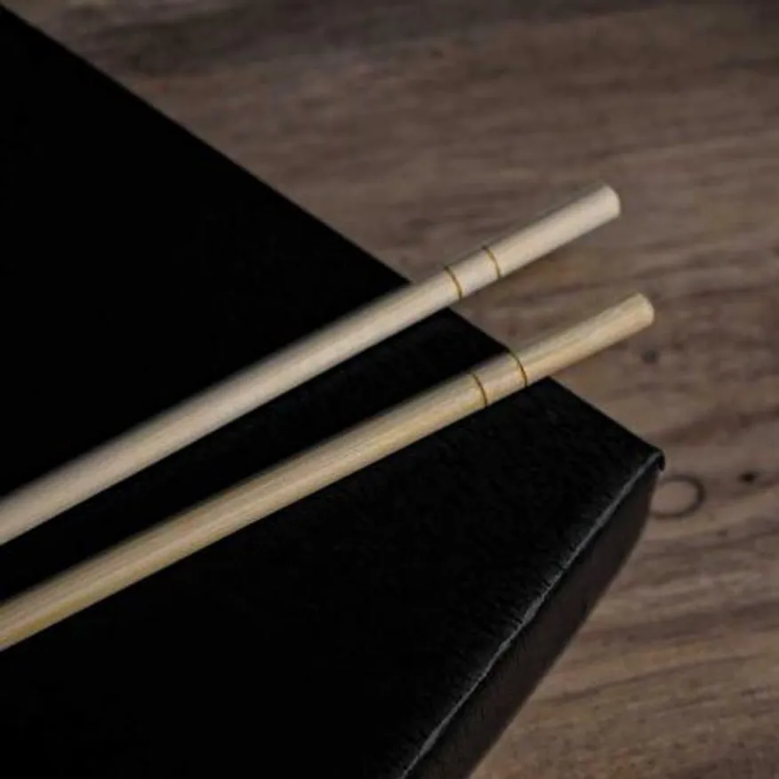 둥근 대나무 젓가락 17.5cm OPP 개별 포장 무인쇄 3000개 이미지