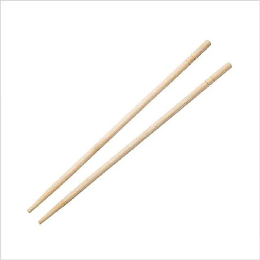 둥근 대나무젓 가락 20cm 백색 무지 2000개 이미지