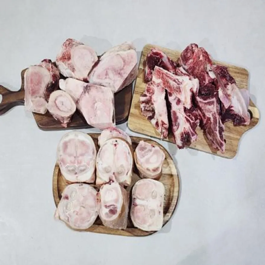 한우 사골 우족 잡뼈 세트6kg 곰국 곰 이미지