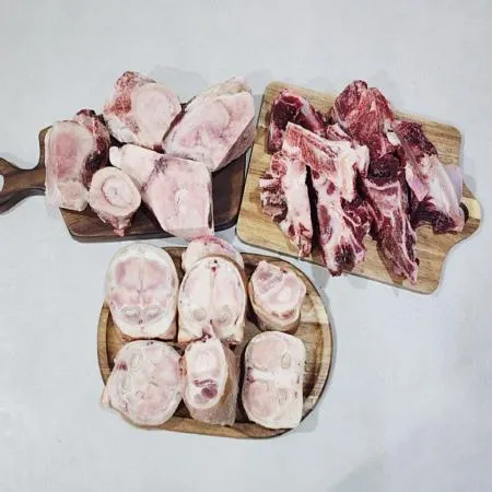 한우 사골 우족 잡뼈 세트6kg 곰국 곰 이미지