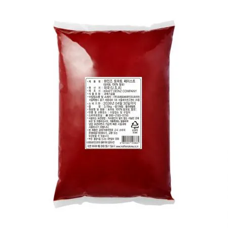 (실온)파우치 토마토 페이스트 3.15kg_하인즈