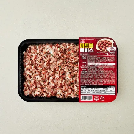꿀맛나는세상 한돈 미트볼 베이스 500g 이미지