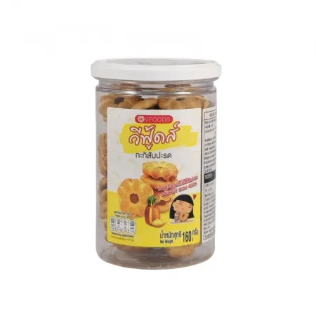 VFOODS 코코넛파인애플비스킷 160G /EA _비스킷 _동남아_아시안